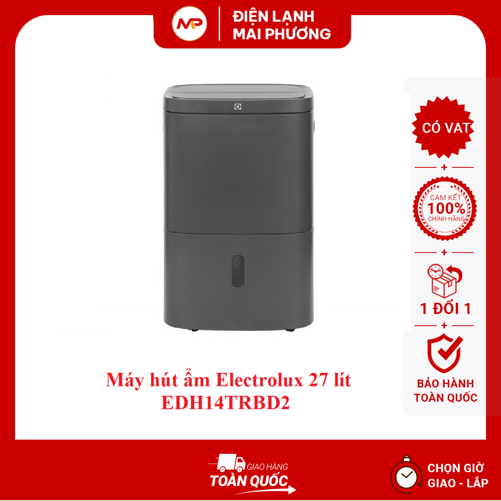 Máy hút ẩm Electrolux 27 lít EDH14TRBD2 - Bảo hành chính hãng
