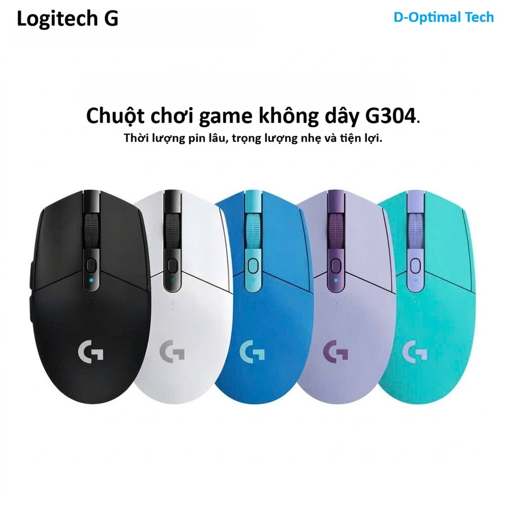 Chuột Logitech G304, Hero Sensor, 12000DPI, 1000hz, sử dụng pin rời AA