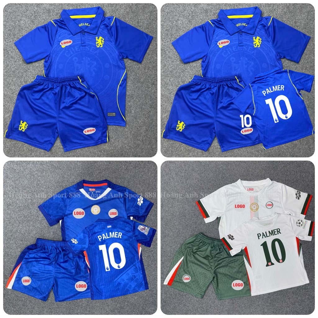 Áo Bóng Đá Trẻ Em CLB Chelsea, Áo Đá Banh Chelsea 2025 - Chuẩn Mẫu Thi Đấu -Vải Polyester Thái