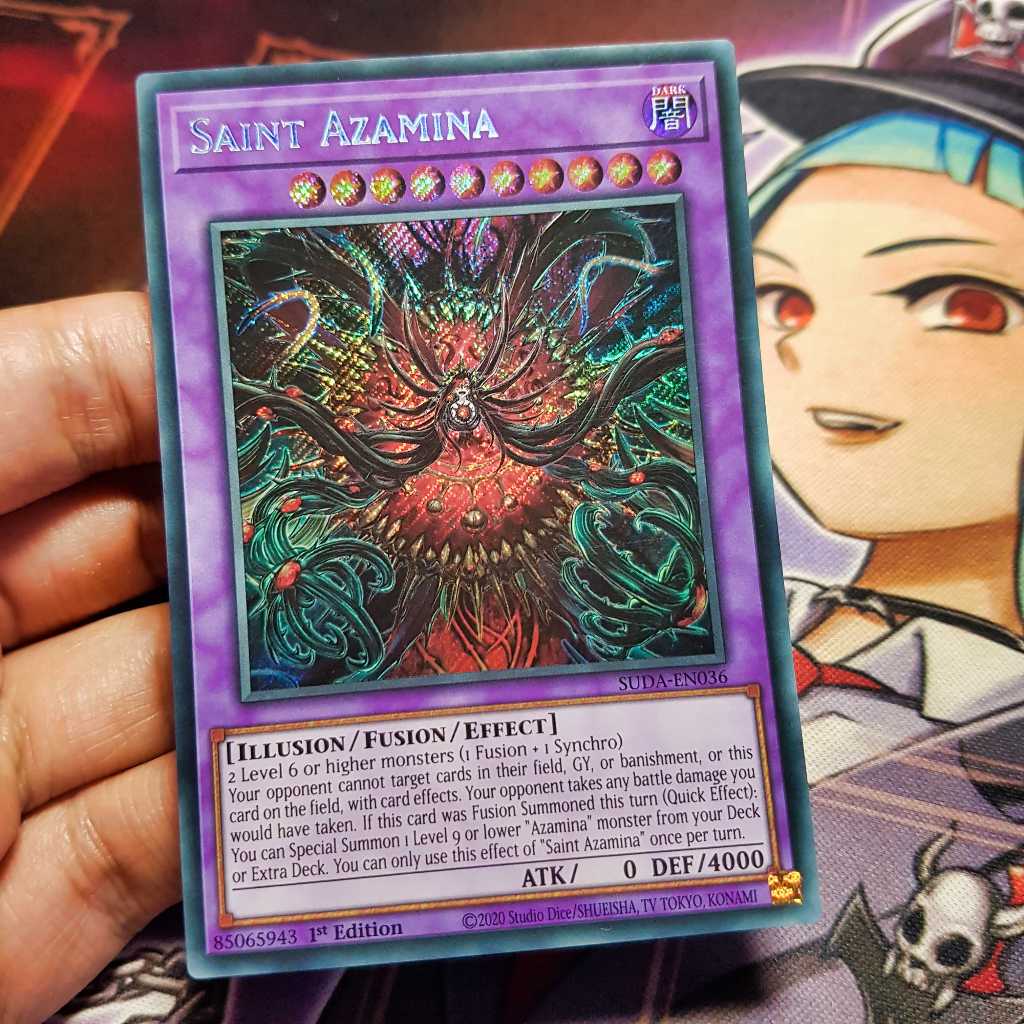 Thẻ bài Yugioh chính hãng | Saint Azamina | SUDA Secret Rare.