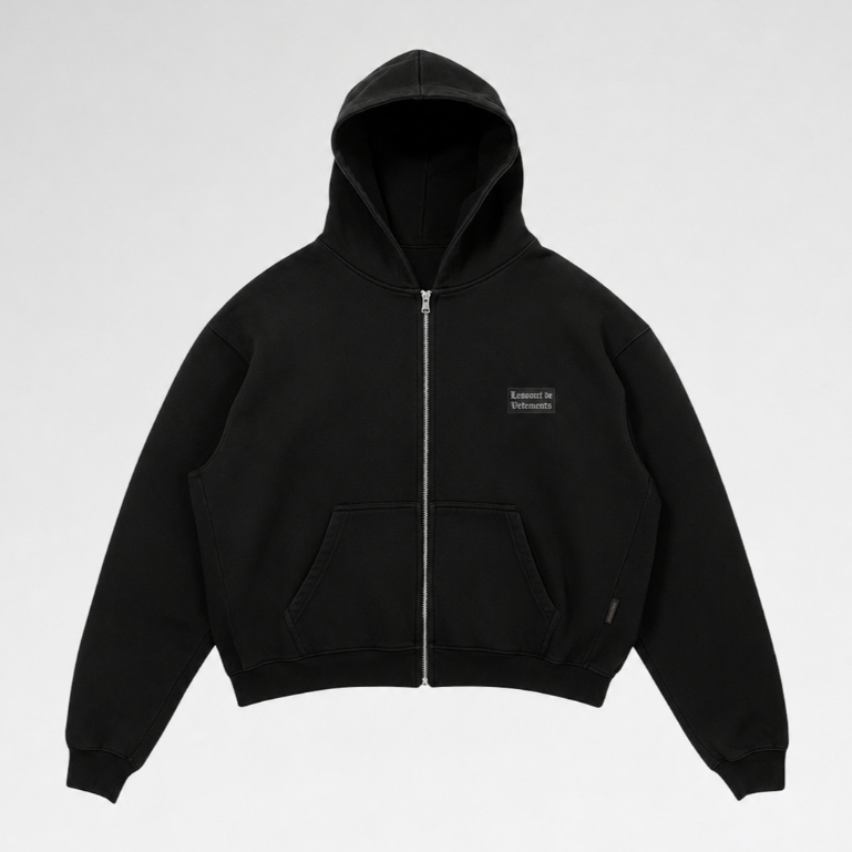Áo Khoác Nỉ Dây Kéo Essentiel Zip Hoodie - Lesavril de Vetements