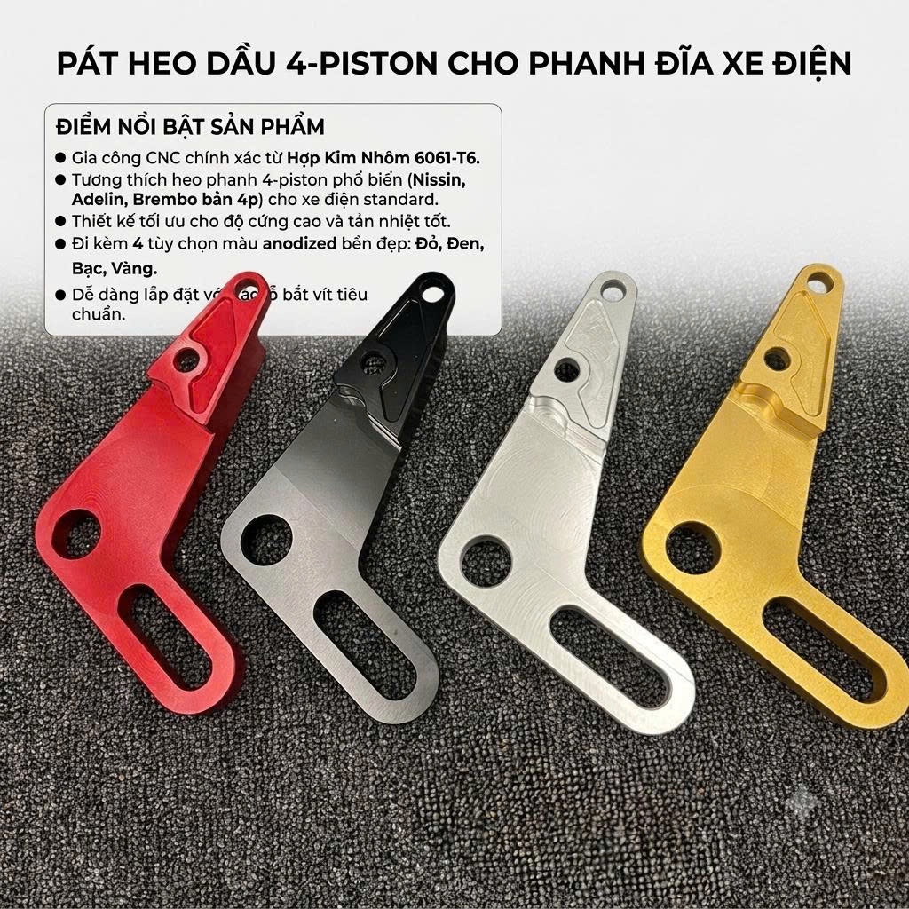 Pát heo sau 4 pis đủ màu cho xe điện pas heo xe điện