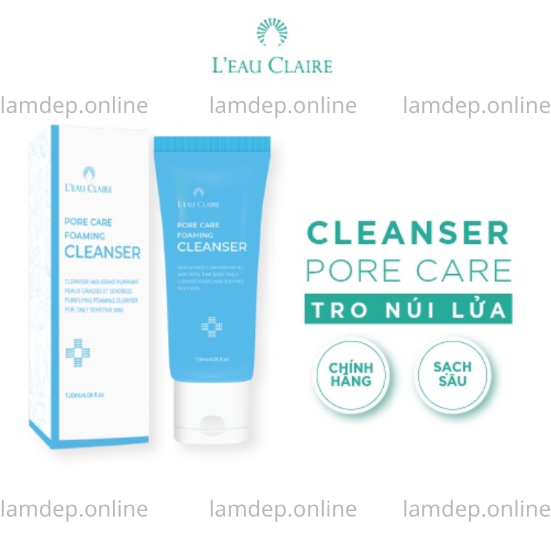 Sữa Rửa Mặt Leau Claire - Pore Care Foaming Cleanser Leau Claire