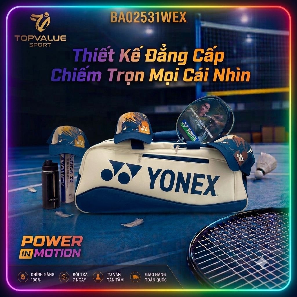 ✅【Hàng Auth】 Bao Đeo Túi Thể Thao Yonex chính hãng, sản phẩm do Yonex Sunrise phânphối chính hãng vớ