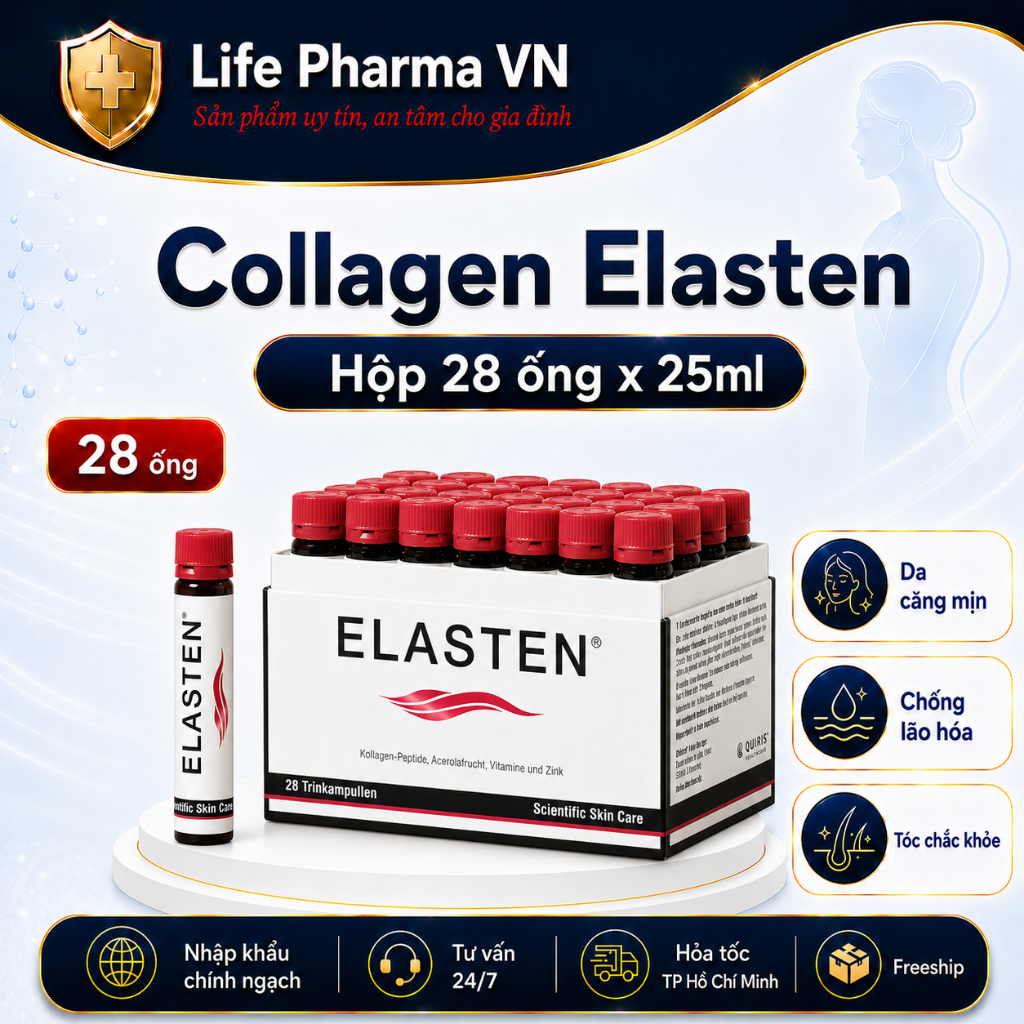Collagen Elasten Thức Uống Bổ Sung Collagen Peptide Hỗ Trợ Chăm Sóc Da