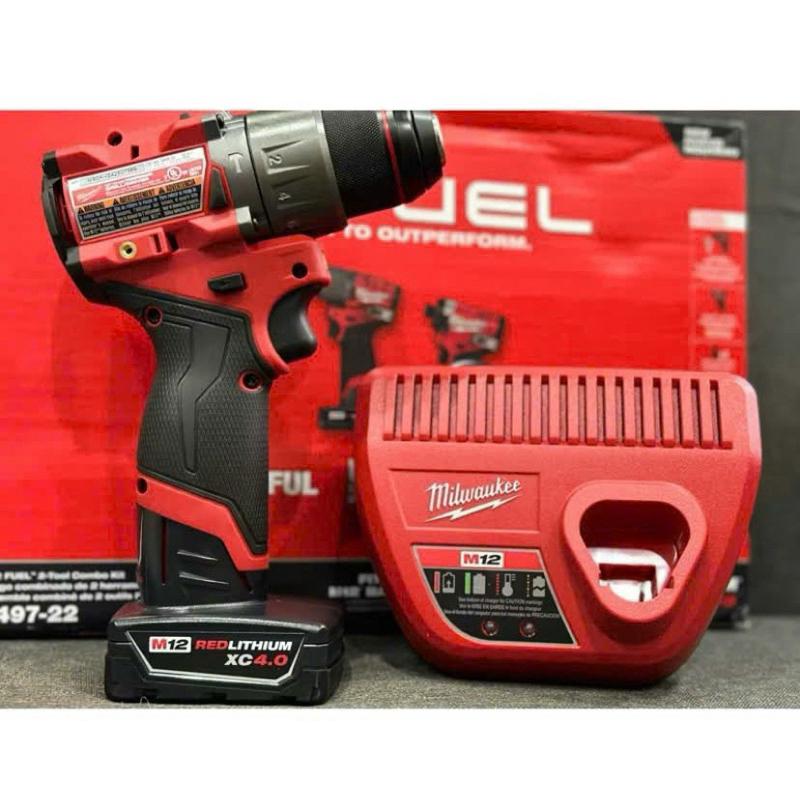 COMBO MÁY KHOAN 3404-20 +PIN 4.0 + sạc m12 milwaukee