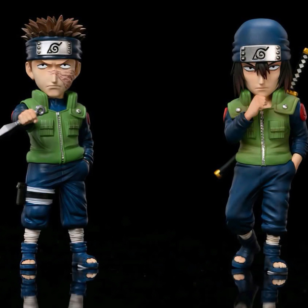 Cặp mô hình Resin WCF chính hãng League Studio Naruto Season 1 Namiashi Raidou & Gekko Hayate