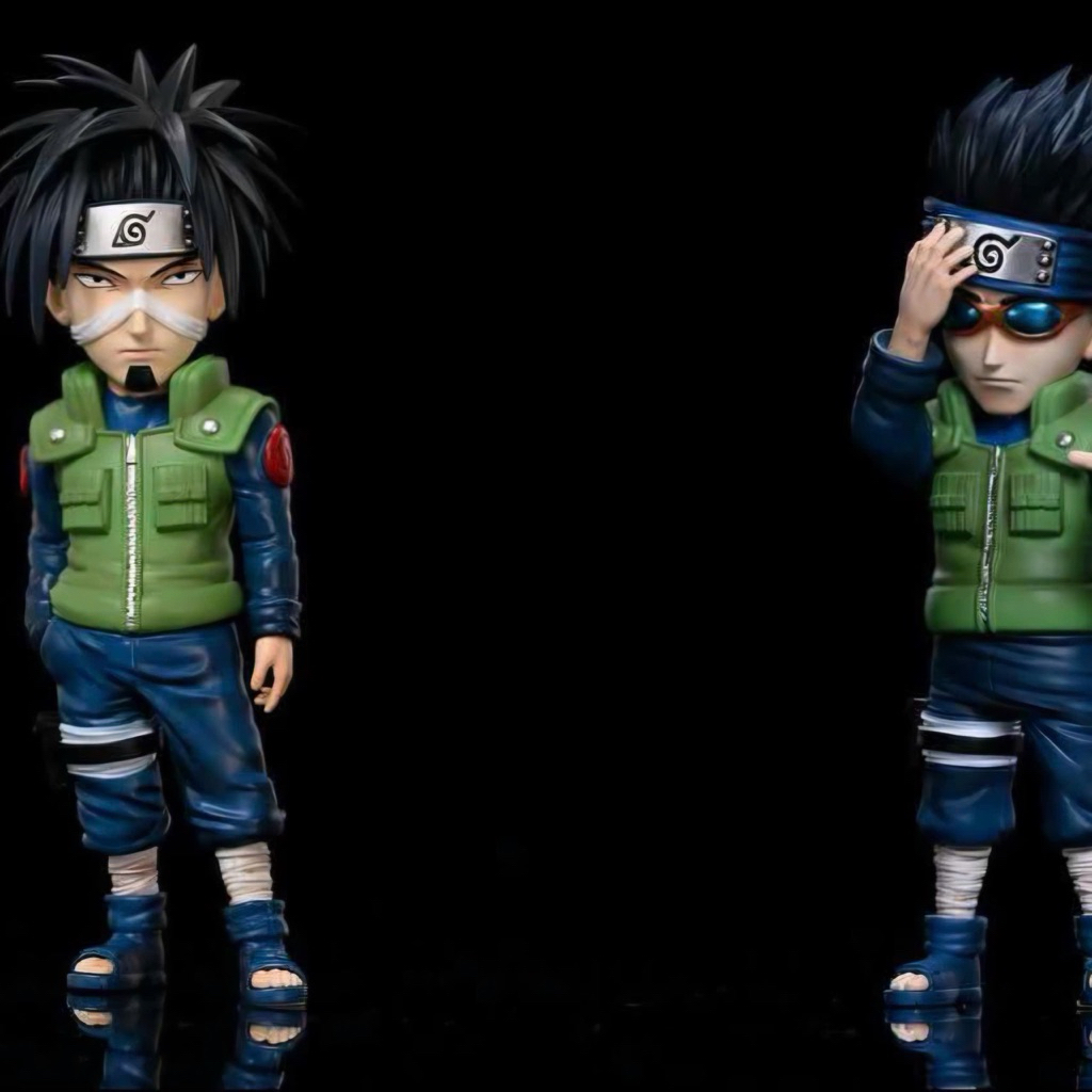 Cặp mô hình Resin WCF chính hãng League Studio Naruto 1st Season Yamashiro Aoba & Hagane Kotetsu