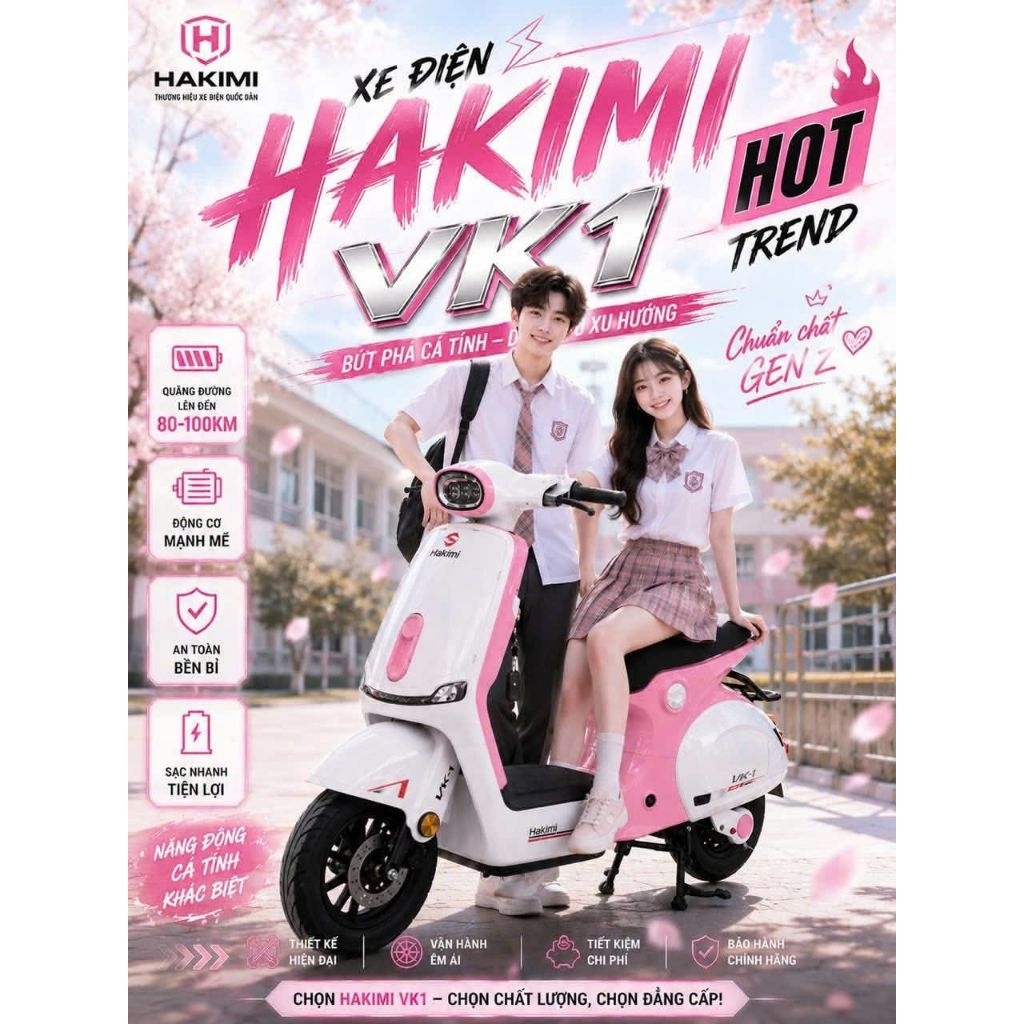 XE ĐIỆN "HOTTREND" HAKIMI VK_1