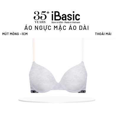 Áo ngực có gọng Cotton USA iBasic mút mỏng cúp T-Shirt BRAY108