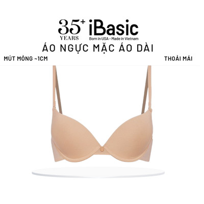 Áo ngực có gọng mút mỏng trơn iBasic BRAW020-1