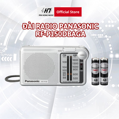 Đài Radio Panasonic kèm 2 Pin AA RF-P150BDAGA - Hàng chính hãng