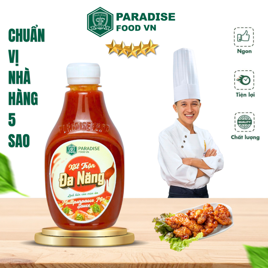 Sốt trộn đa năng Paradise food - Chuyên Các món Trộn - Trộn các món Hải sản, Chân Gà