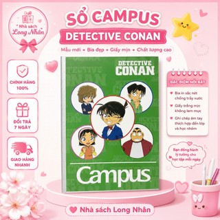 Vở kẻ ngang campus 80tr/ 120Tr có chấm conan  Mod & Cool