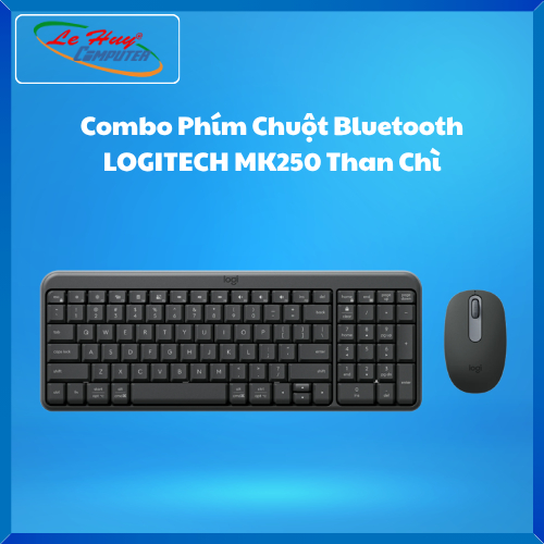 Combo Bàn Phím & Chuột Bluetooth Logitech MK250 Than Chì (920-013559) - Hàng Chính Hãng