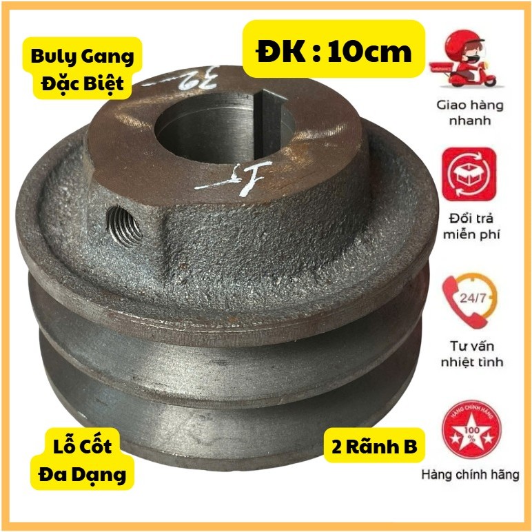 🎁Buly Gang 10cm 2 Rãnh B Lỗ Cốt (20-22-24-25-28-30-32-35-38-42) Hàng Đút Đặc Biệt