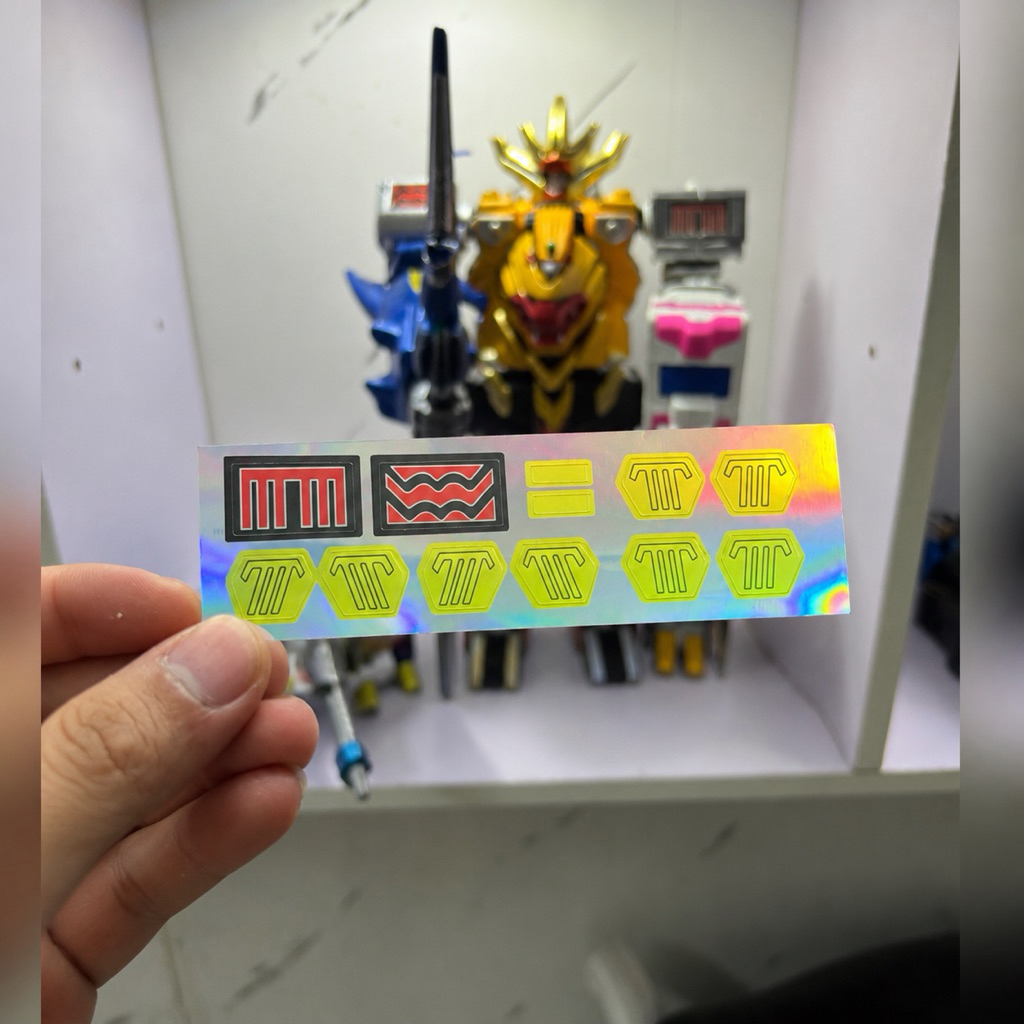 Decal logo Gao King, Gao Knight tem dán Gao King, Knight size DX