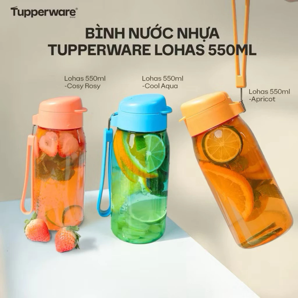 Bình nước Tupperware Lohas Flask 550ml - Hàng chính hãng - Miu Tup
