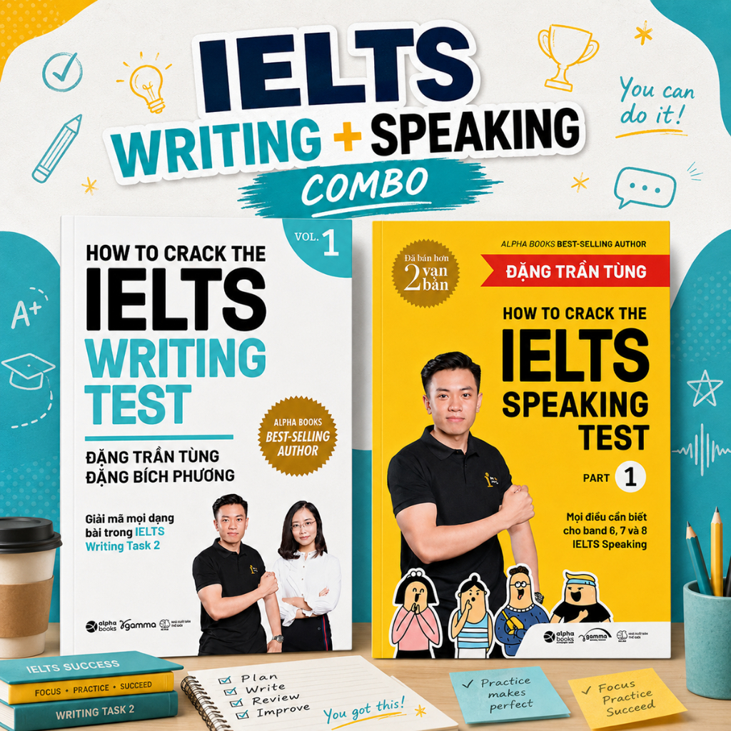 Sách - Combo How To Crack The IELTS Writing Test Vol.1 + How To Crack The IELTS Speaking Test - Part
