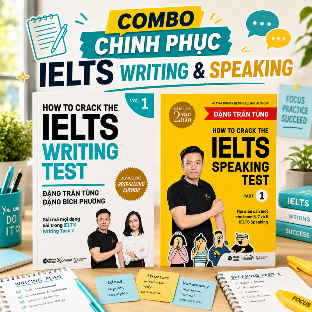 Sách - Combo How To Crack The IELTS Writing Test Vol.1 + How To Crack The IELTS Speaking Test - Part