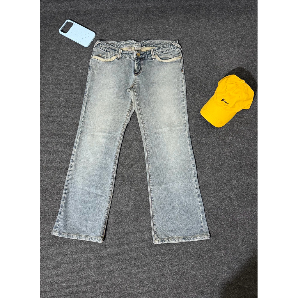[2HAND] QUẦN JEANS CẠP TRỄ MNG JEANS (MANGO JEANS) SIZE 8
