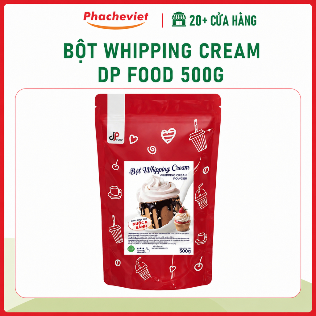Bột Whipping Cream DP FOOD [Gói 500g]