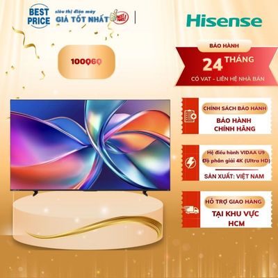 100Q6Q | Smart Tivi QLED Hisense 4K 100 inch 100Q6Q, 144hz, điều khiển giọng nói Tiếng Việt