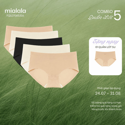 Combo 5 Quần Lót Nữ Mialala 5316 Chất Liệu Su Mềm Mịn Không Viền Tàng Hình Phù Hợp Với Trang Phục Ôm Body