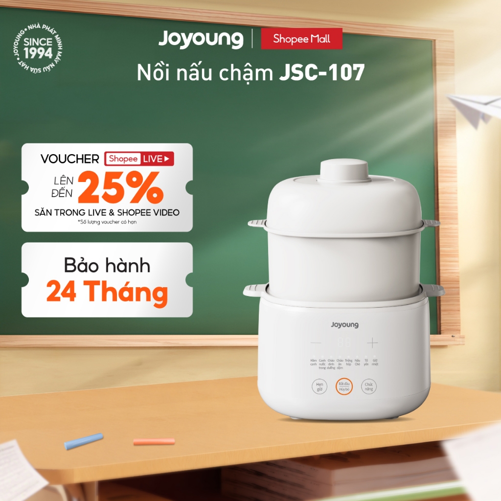 [Livestream] Nồi nấu chậm Joyoung JSC-107 | Dung tích 1L | Công suất 200W