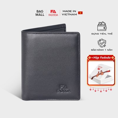 Ví da bò đựng tiền dáng đứng thời trang trẻ trung Fadoda