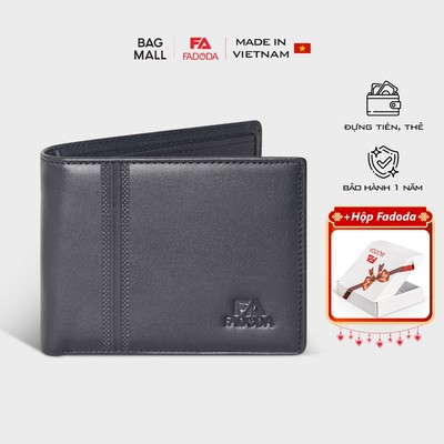 Ví da bò thời trang hiện đại trẻ trung đơn giản FADODA