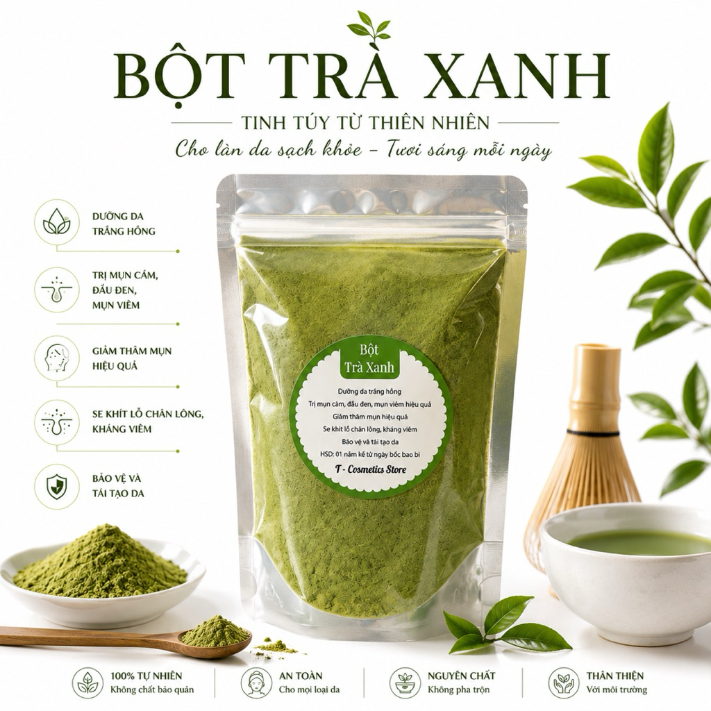 combo 10 gói trà xanh 100gr