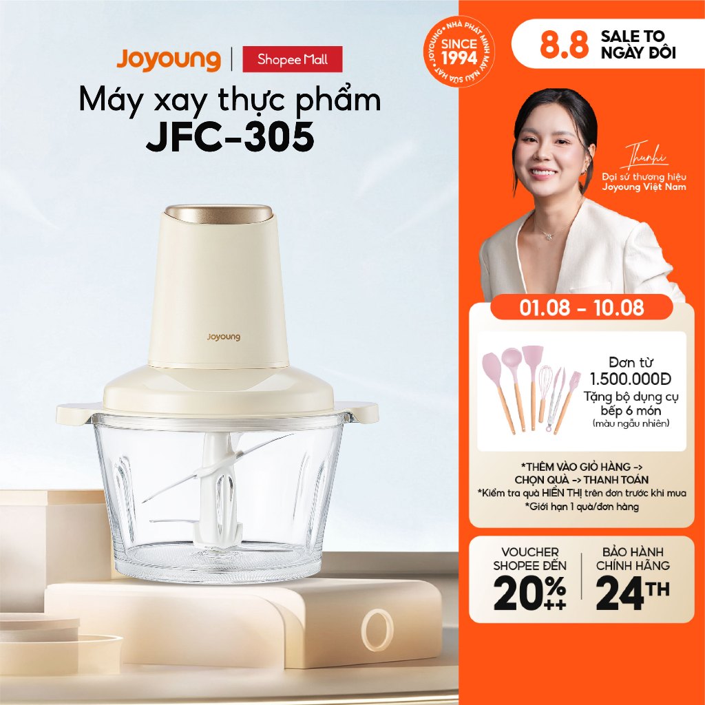Máy xay thực phẩm đa năng 1.8L 300W Joyoung JFC-305