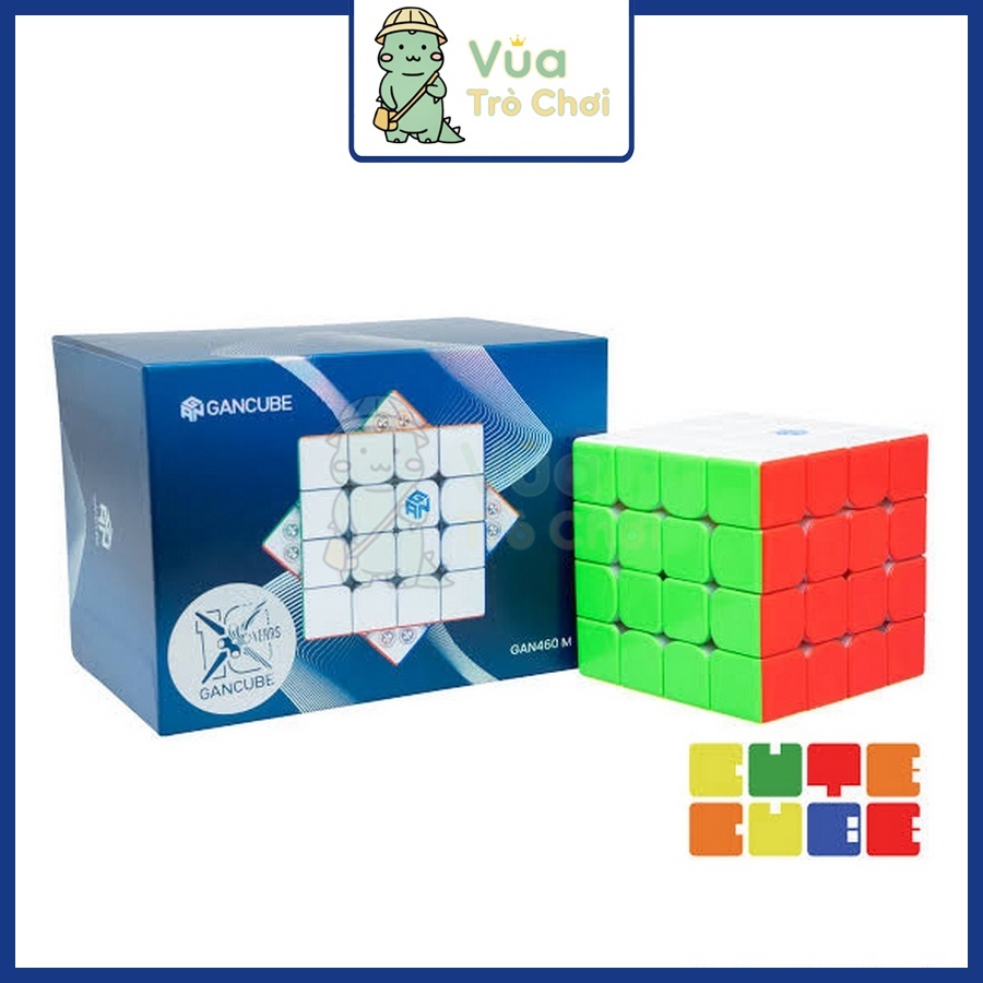 [Gan] 460M V2 UV Coated Rubik 4x4 Nam Châm Đồ Chơi Rubik 4 Tầng Trí Tuệ Phát Triển Tư Duy Trẻ Em