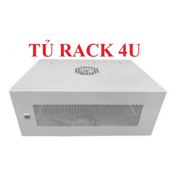 Tủ rack 4U treo tường, tủ mạng 4U cao cấp, dày chắc dùng lắp đặt hệ thống mạng và camera