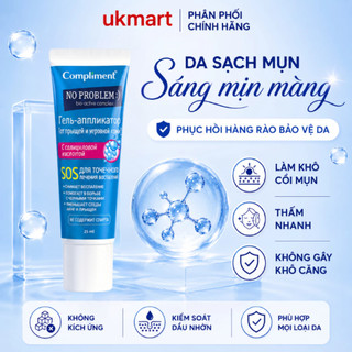 Gel Chấm Mụn Compliment SOS Kiềm Dầu, Gom Còi Mụn, Giảm Sưng & Làm Dịu Da 25ml
