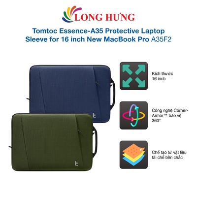 Túi chống sốc Tomtoc Essence-A35 Protective Laptop Sleeve for 16 inch New MacBook Pro A35F2 - Hàng chính hãng