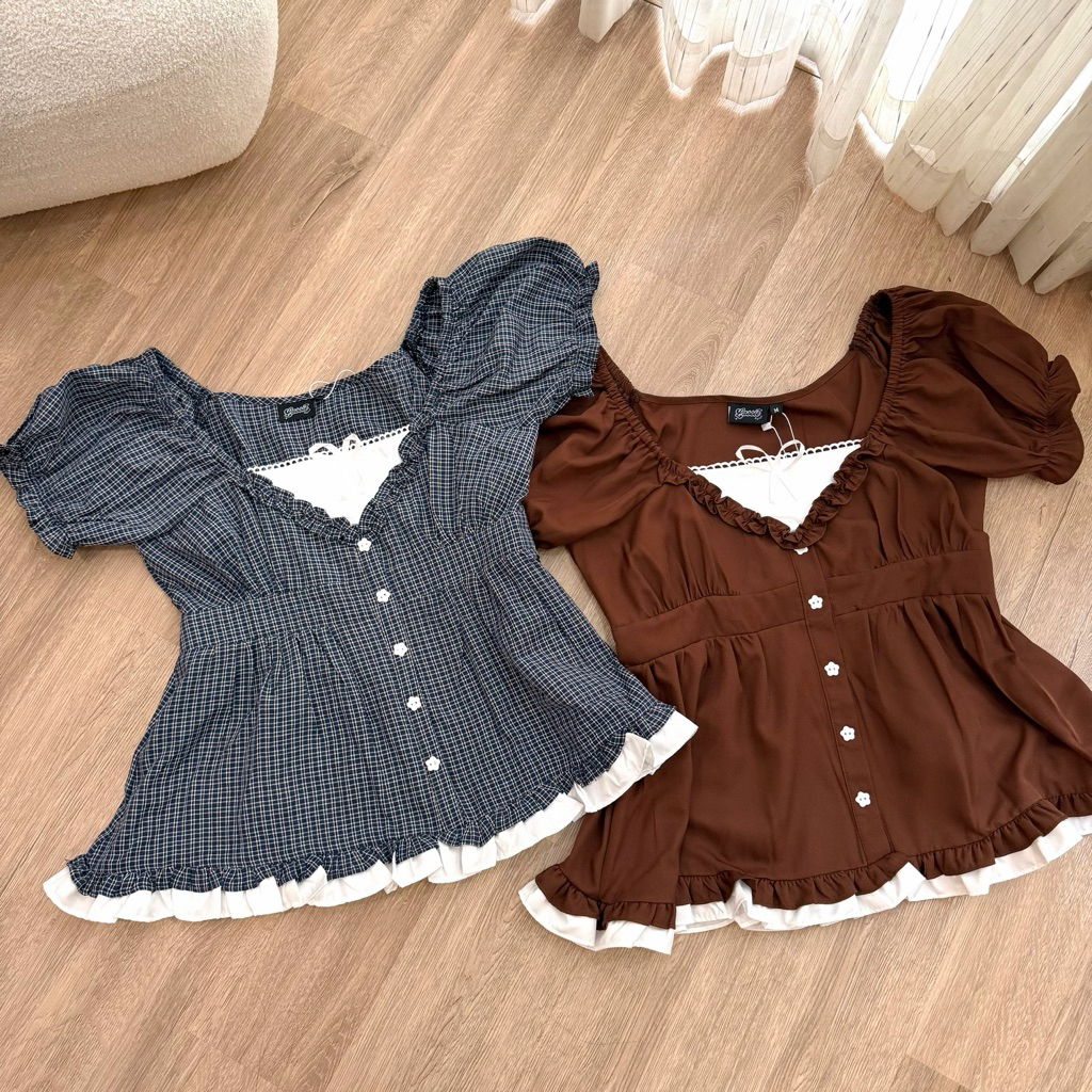 LASSIE BIGSIZE| Áo babydoll bigsize chất dày dặn xoè nhẹ (70-90kg) - YURI TOP