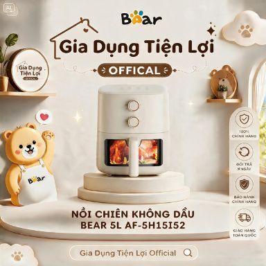 Nồi chiên không dầu Bear 5L AF-5H15I52
