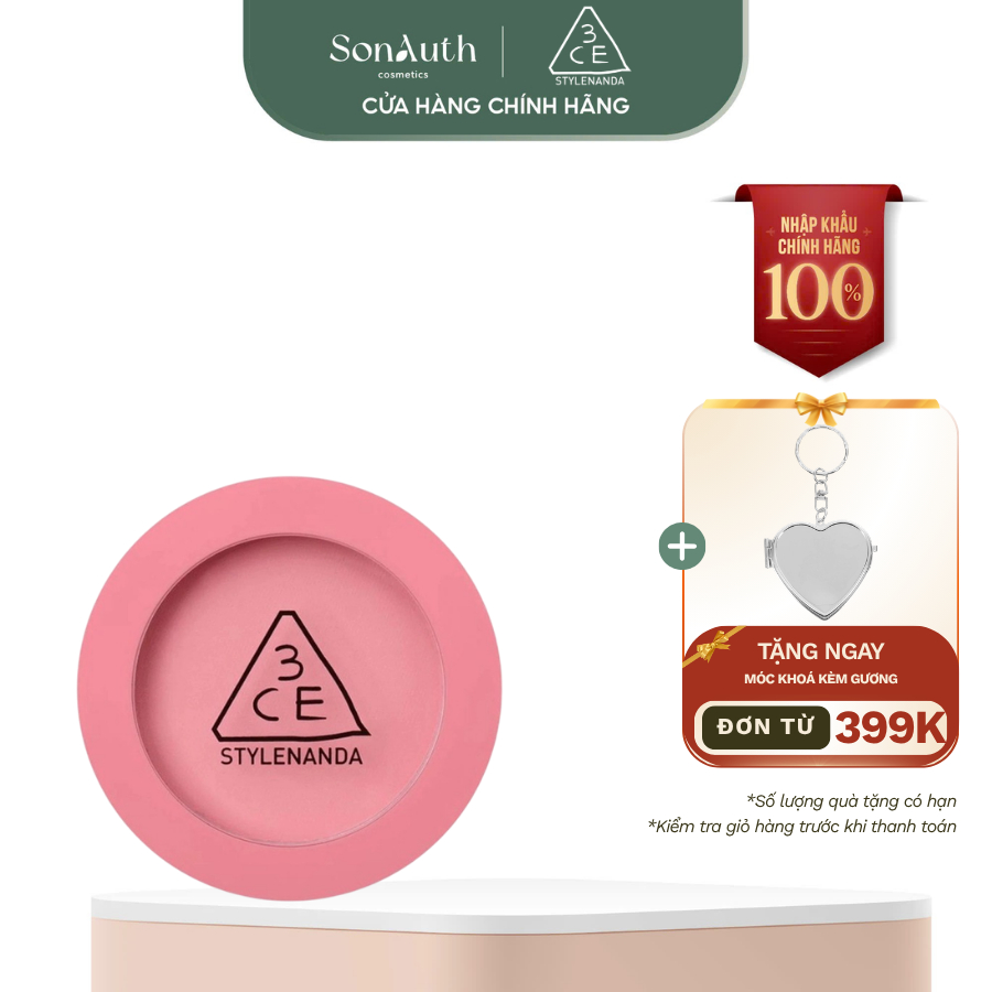 [NHẬP KHẨU] Phấn má hồng mịn lì 3CE Mood Recipe Face Blush 5.5g