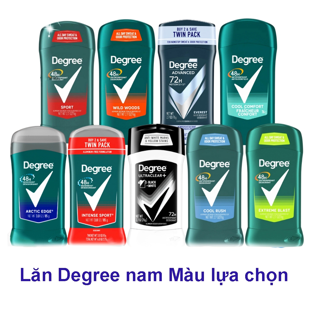 [Chính Hãng]-Lăn Sáp Khử Mùi Cho Nam Degree (Hương lựa chọn)