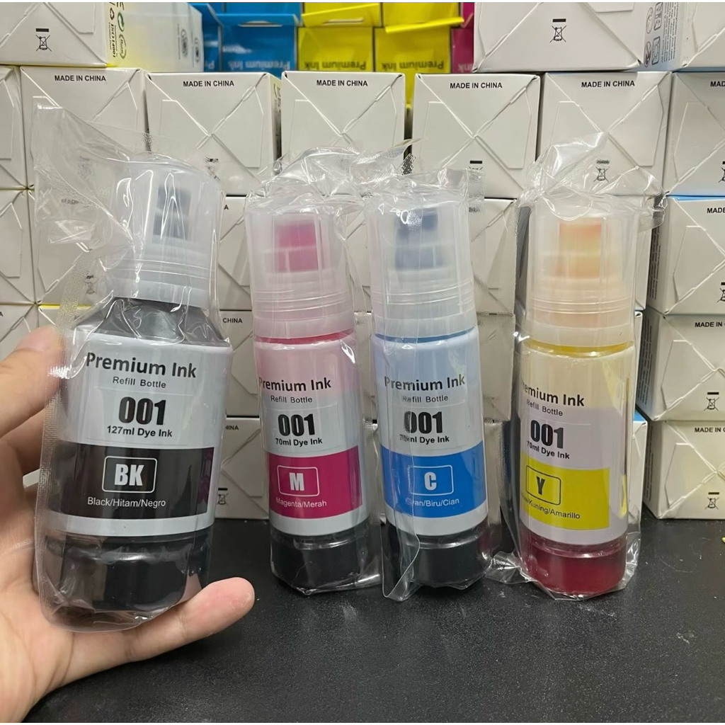 Mực Epson 001 nhập khẩu dùng cho máy in L4150/L4160/L4260/L4266/L6160/L6170/L6190/L6260/L6270/L6290