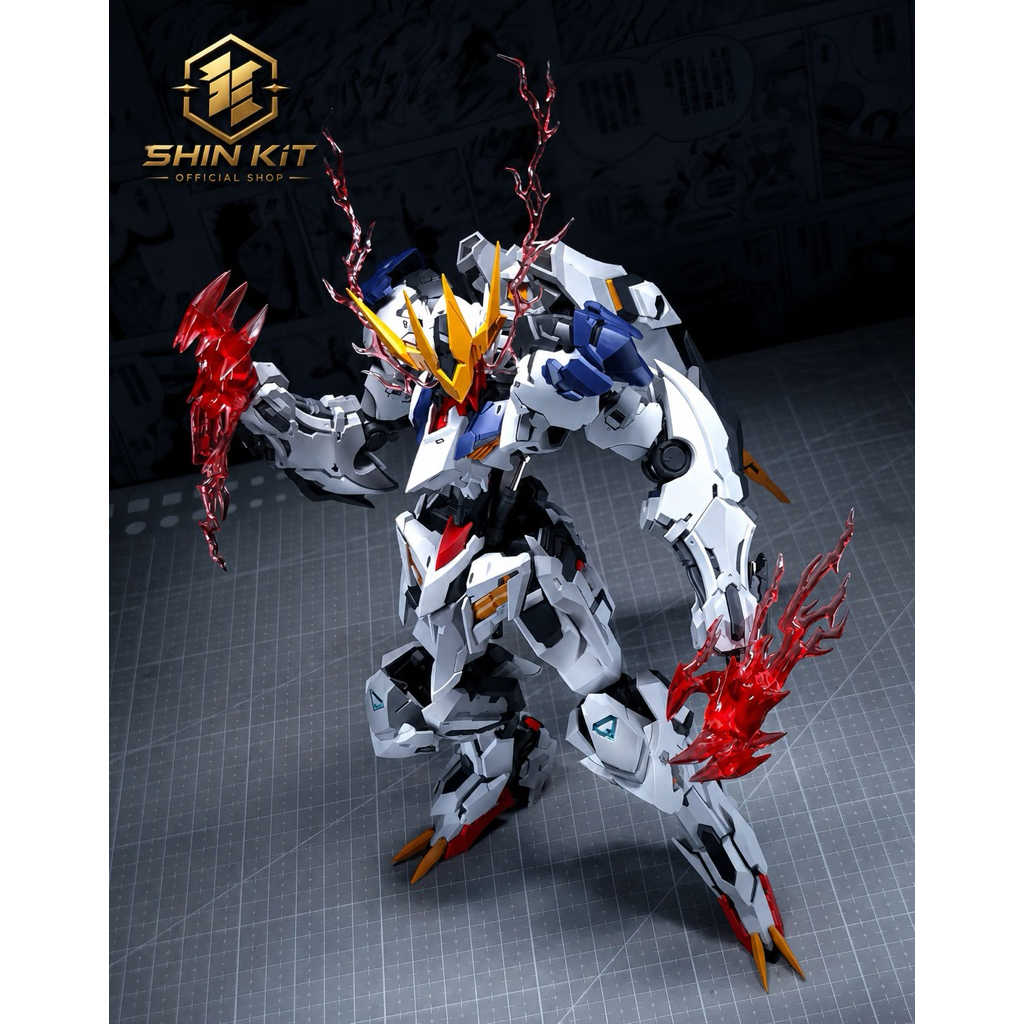 (NEW) Mô Hình Lắp Ráp 1/100 Barbatos Lupus Rex - WOLF (kèmbase, effect, decal nước)