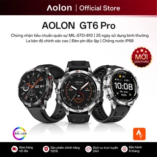 Aolon GT6Pro Đồng Hồ Thông Minh Mới Màn hình AMOLED 1,51 inch (60Hz) Thời lượng pin 25 ngày Chống nước IP68 La bàn