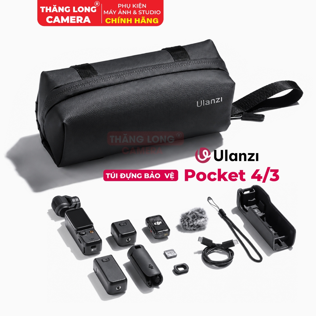 Túi Bảo Vệ Ulanzi PK04 Cho DJI Osmo Pocket 3 / Pocket 3 Creator Combo - Chống Sốc, Chống Nước, Chính