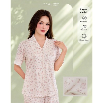 TH-Bộ mặc nhà ZAM siêu mềm, siêu mát, không nhăn