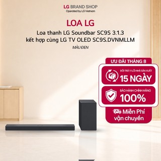 SC9S.DVNMLLM - Loa thanh LG Soundbar SC9S 3.1.3 kết hợp cùng LG TV OLED