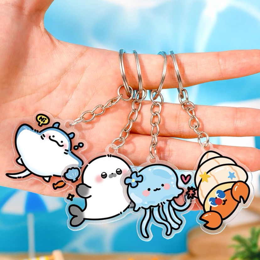 [Từ 2c giảm giá] Móc khoá thú cưng nhiều mẫu