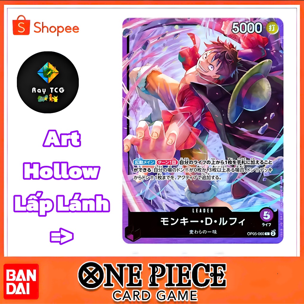 [ Chính Hãng ] Thẻ One Piece Monkey D Luffy Leader OP05-060 - One Piece Card Game