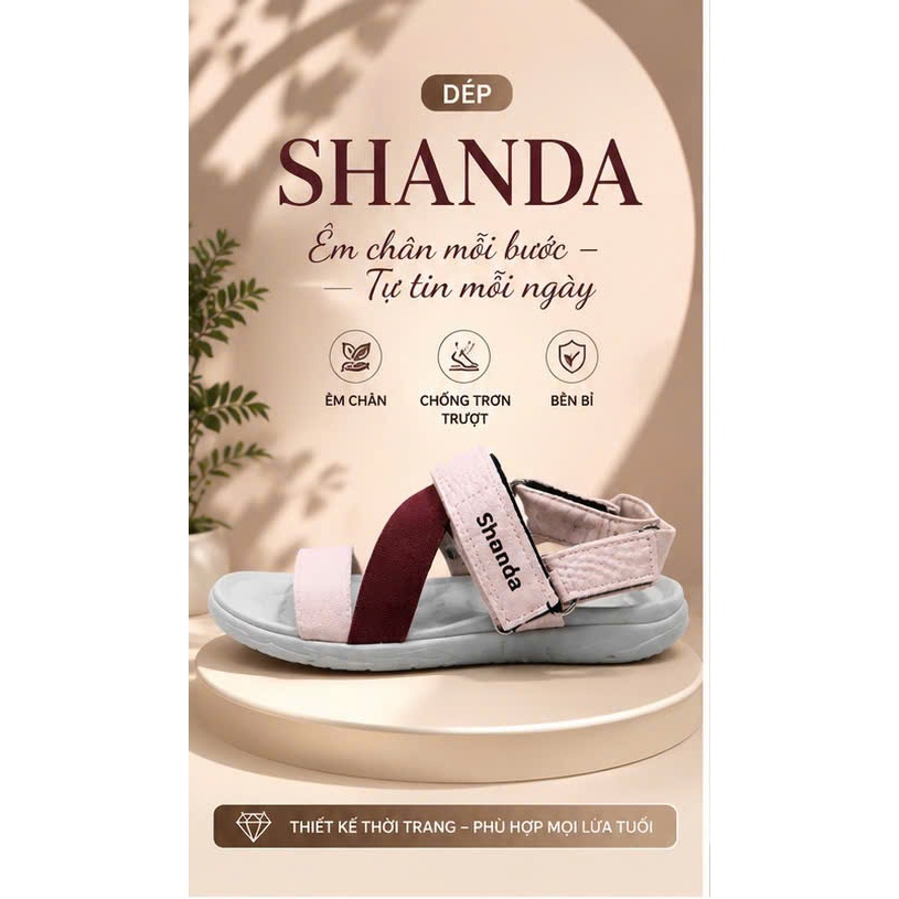 Shandal Nam Nữ Hiệu shando F6 Bền Bỉ Hoàn Hảo Màu Hồng Nho Rất Phù Hợp cho Mọi Lứa Tuổi